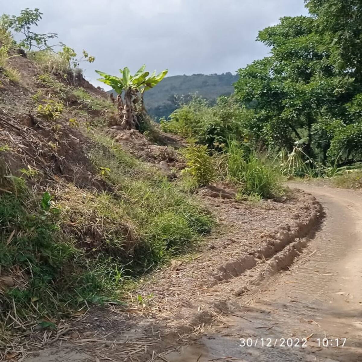 Zona rural de Tello, Huila afectada por invierno
