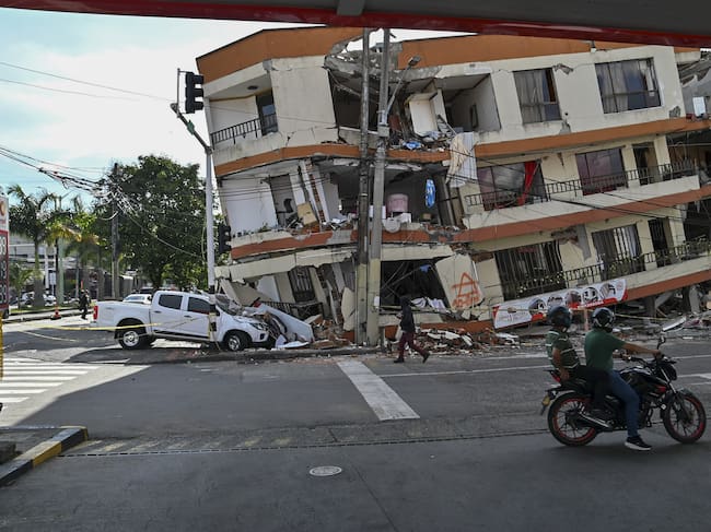 Vivienda afectada en Pereira tras el terremoto del 10 de agosto. Foto: Getty Images.