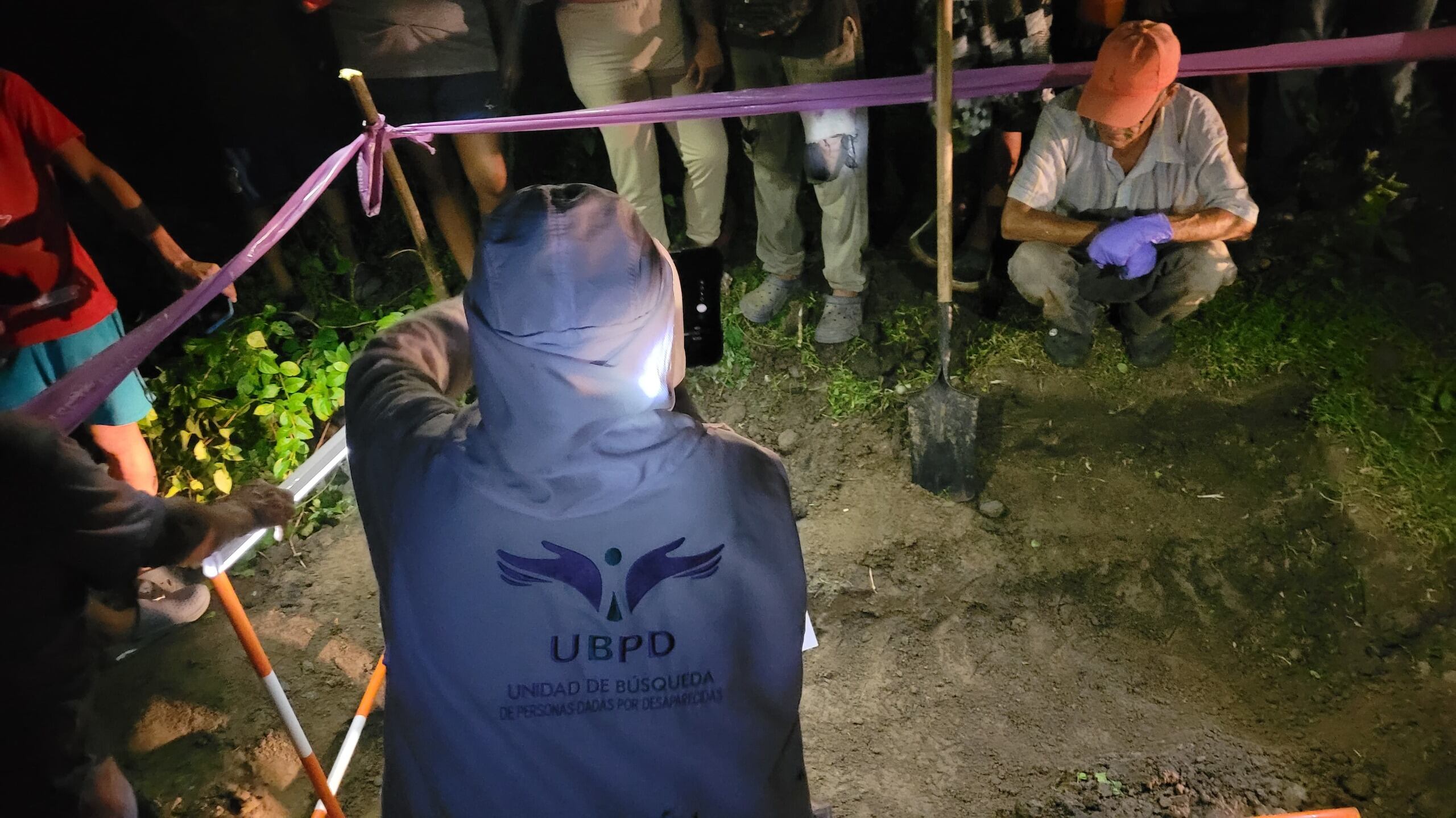 Un equipo forense de la Unidad de Búsqueda recuperó el cuerpo. Foto / cortesía UBPD