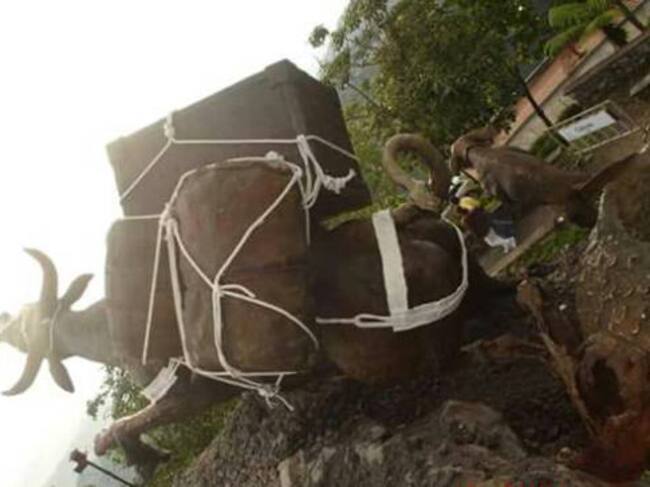 Monumento a Los Colonizadores en el barrio Chipre de Manizales