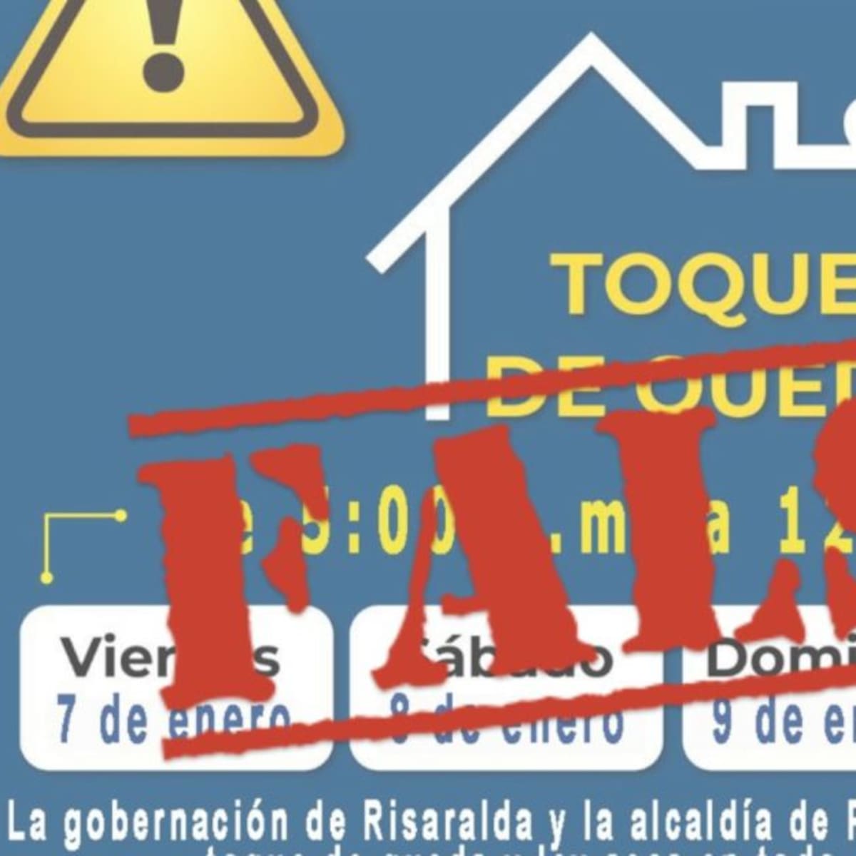 Imagen con restricciones para este puente festivo en Risaralda es falsa