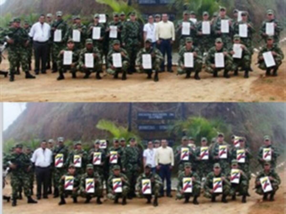 ​Denuncian montaje con foto de soldados en propaganda política
