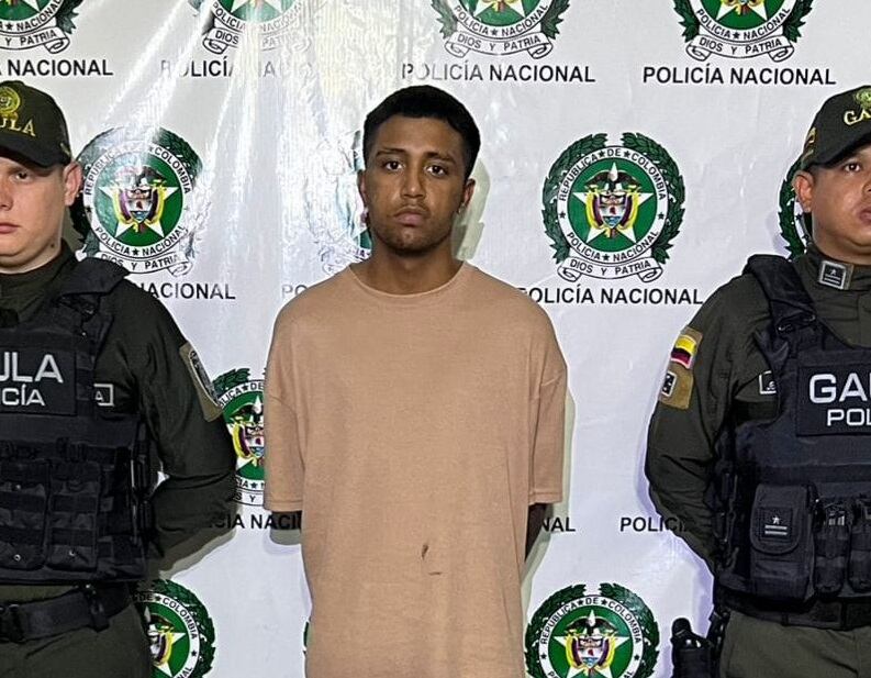 El capturado por las autoridades.