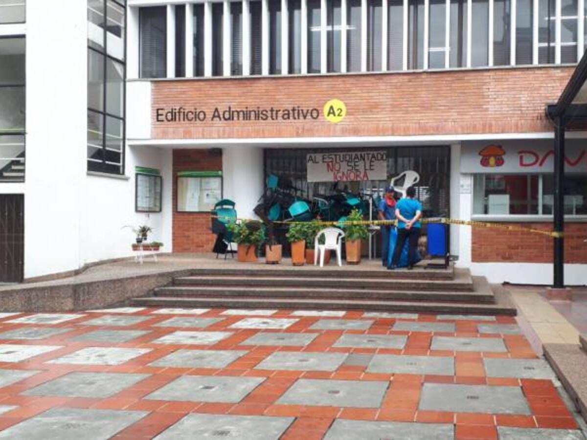 Estudiantes de la universidad del Quindío protestan contra ‘Ser pilo paga’