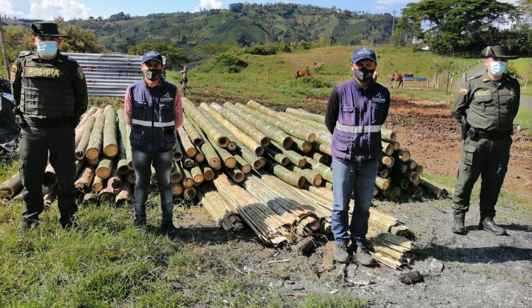 Decomiso de madera en Chinchiná 
