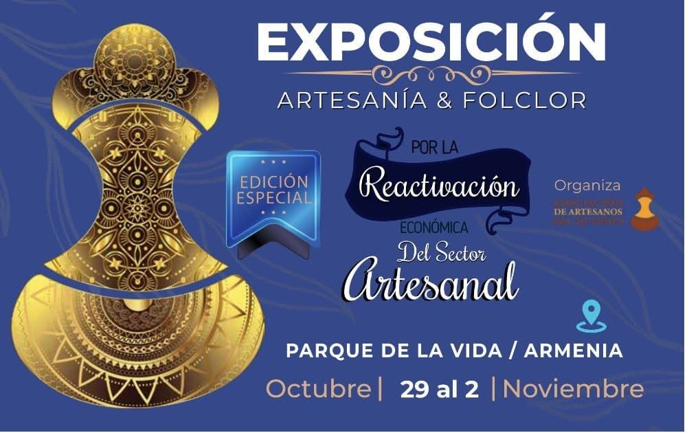 Exposición Artesanía y Folclor en Armenia. Foto: Cortesía Asociación de Artesanos del Quindío