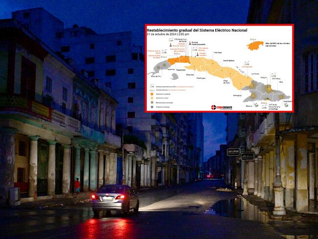 El 89% de La Habana, capital de Cuba, recuperó el servicio de electricidad esta tarde.