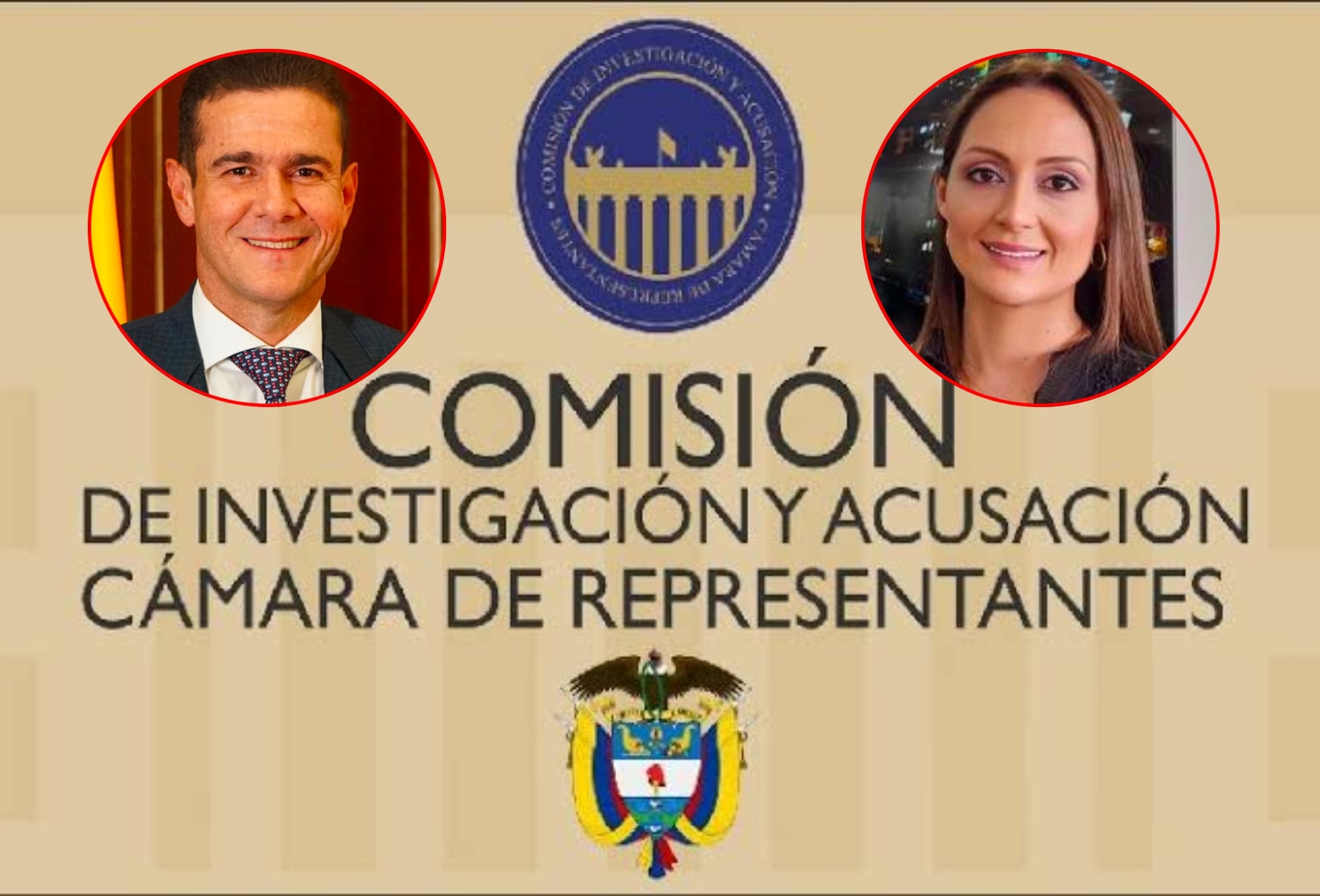 Carlos Cuenca y Katherine Pulecio Gómez. Fotos: Cámara de Representantes / Suministradas