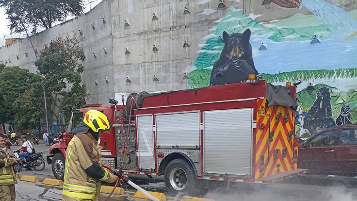 Capitán jorge peña, jefe de operaciones del cuerpo oficial de bomberos de Bucaramanga
