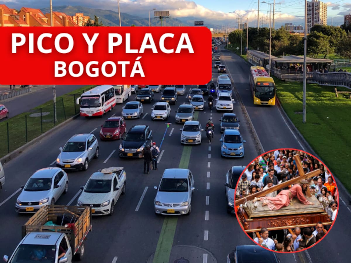 Estos son los días de la Semana Santa en los que NO habrá restricción de pico y placa en Bogotá