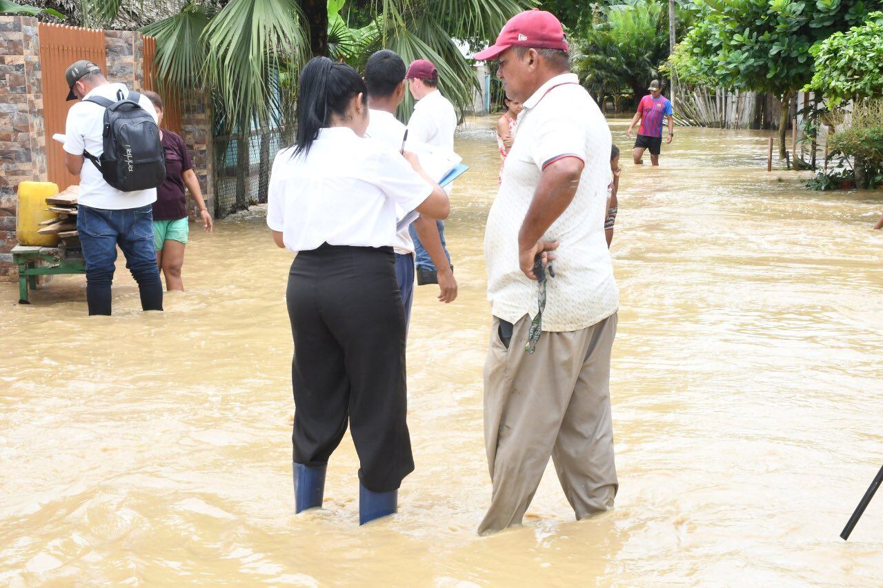 Inundaciones en el municipio de Los Córdobas, en Córdoba.