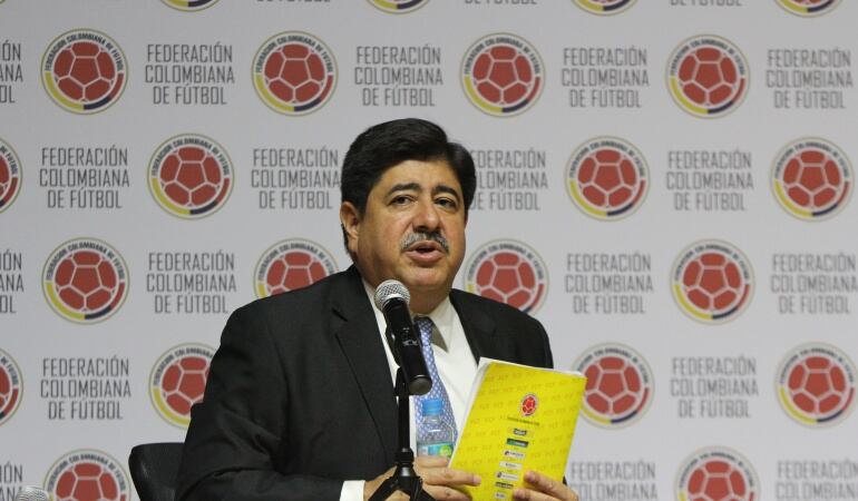 Expresidente de la Federación Colombiana de Fútbol Luis Bedoya.