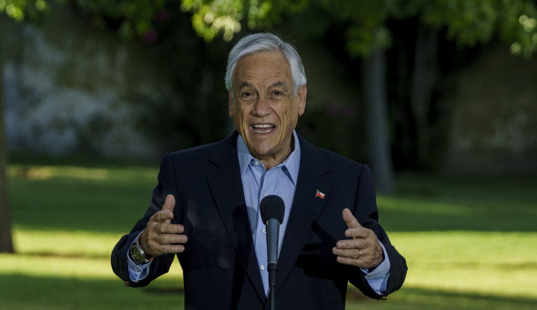 El presidente saliente Sebastián Piñera 