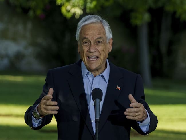 El presidente saliente Sebastián Piñera 