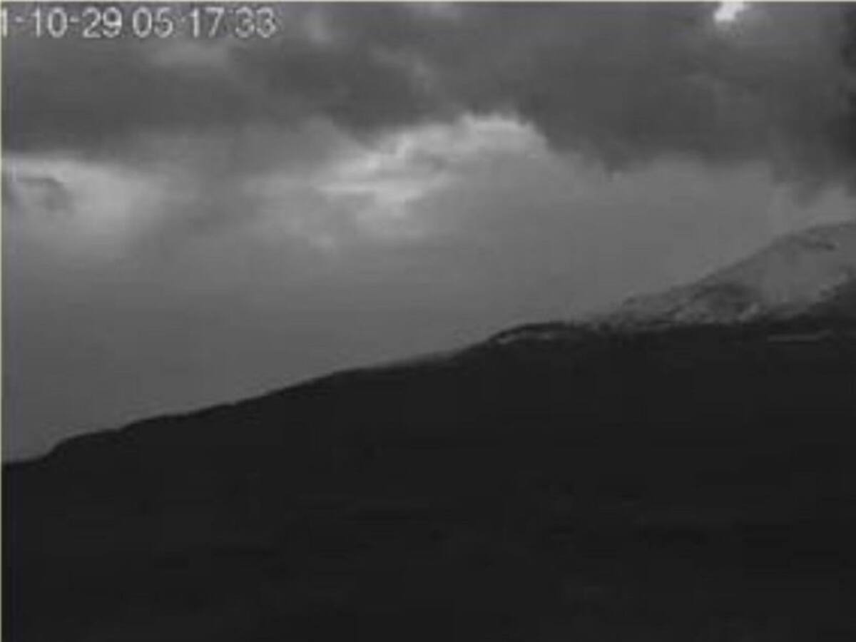 Se registró un aumento en la energía de las señales sísmicas del Ruiz