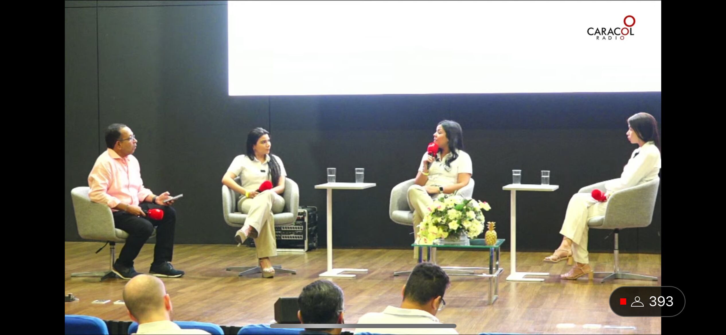 Panel Retos Caribe 2023 con la representantes de la Drummond desde Valledupar