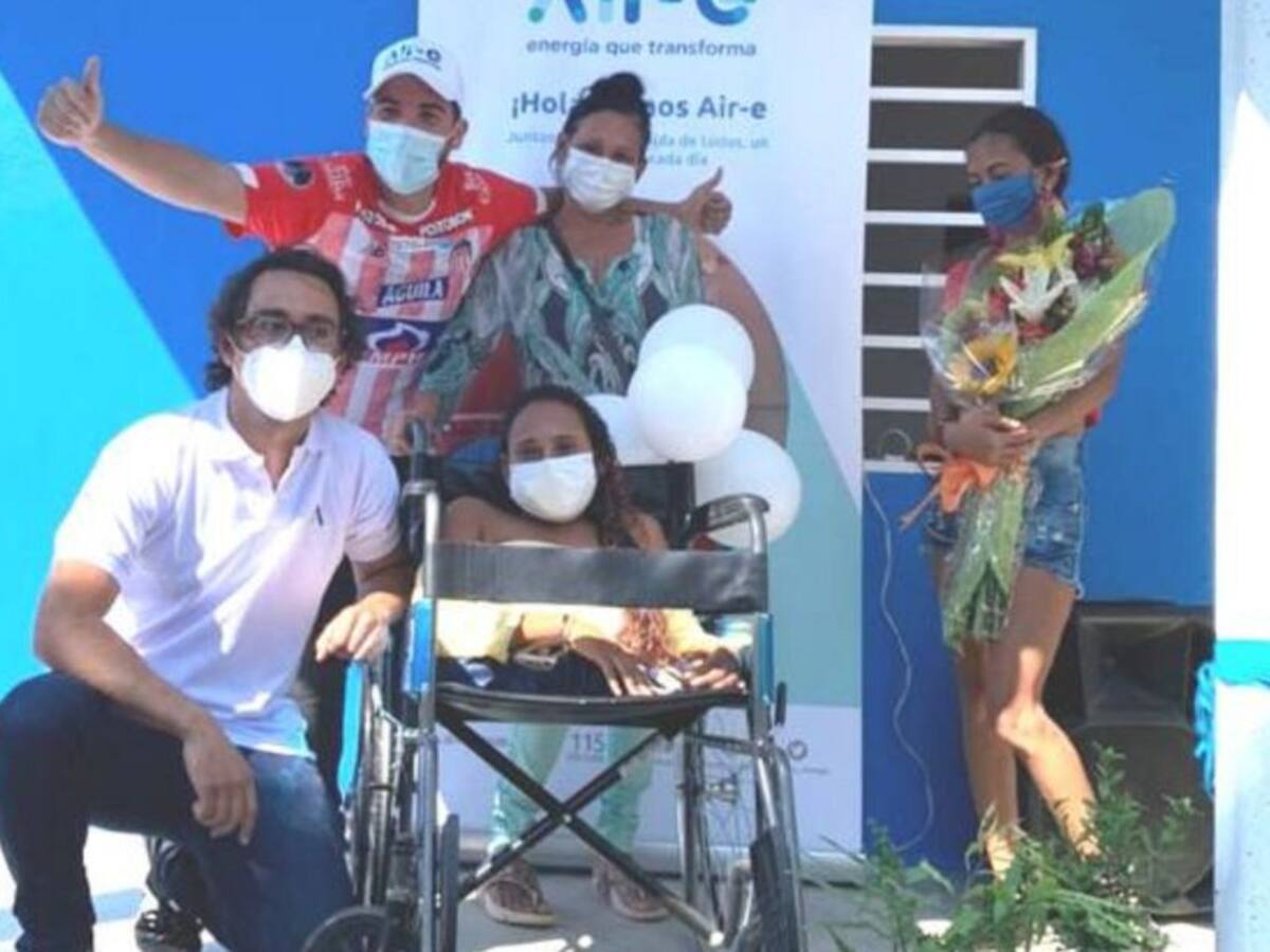 Air-e ayuda a una mujer a cumplir el sueño de tener vivienda propia