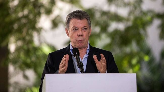 Santos confía en que se concrete el cese al fuego con el Eln antes del miércoles. Foto: Colprensa