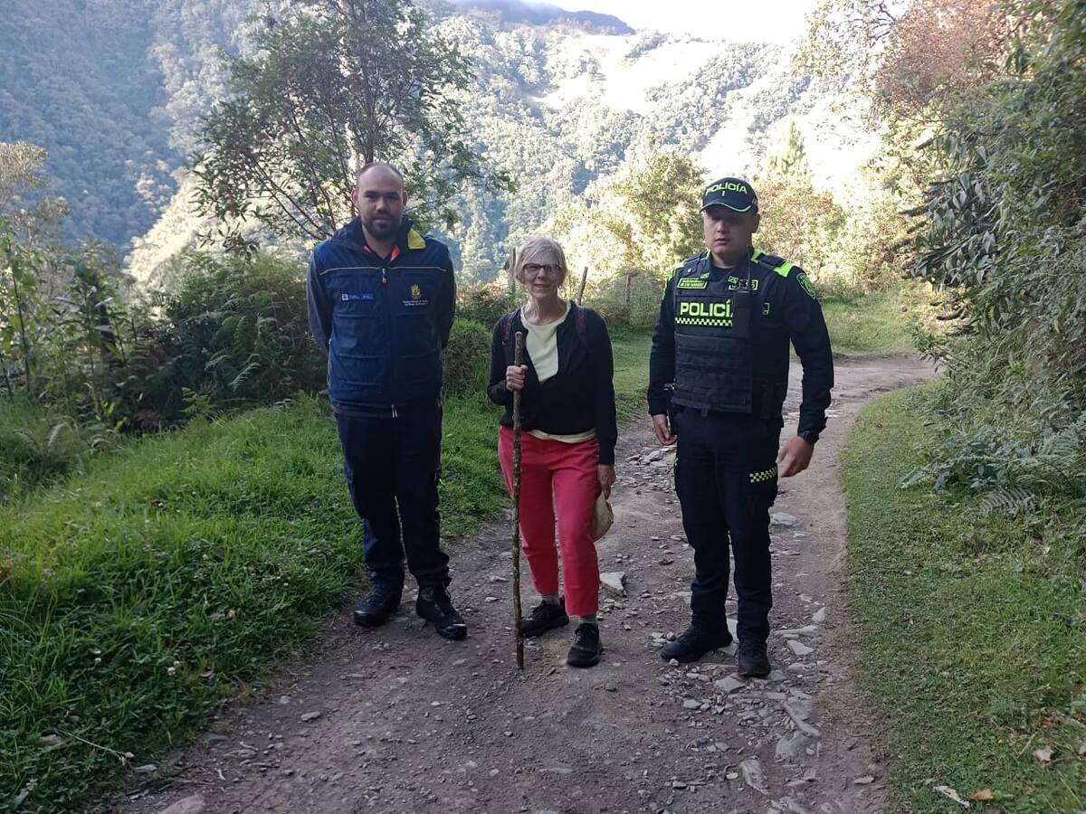 Fue encontrada sana y salva una extranjera que estaba perdida en Valle de Cocora