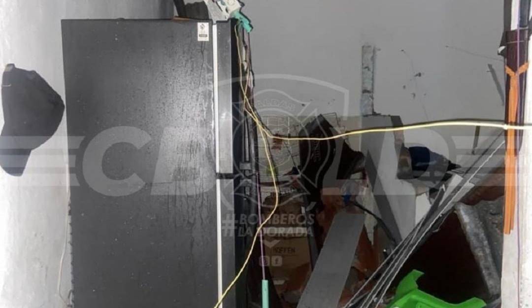 Vendaval afectó viviendas en La Dorada, Caldas. Crédito: Bomberos La Dorada, Caldas.