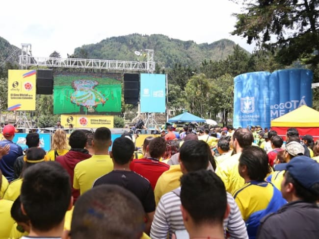 En cinco parques de Bogotá habrá pantallas para Colombia- Inglaterra