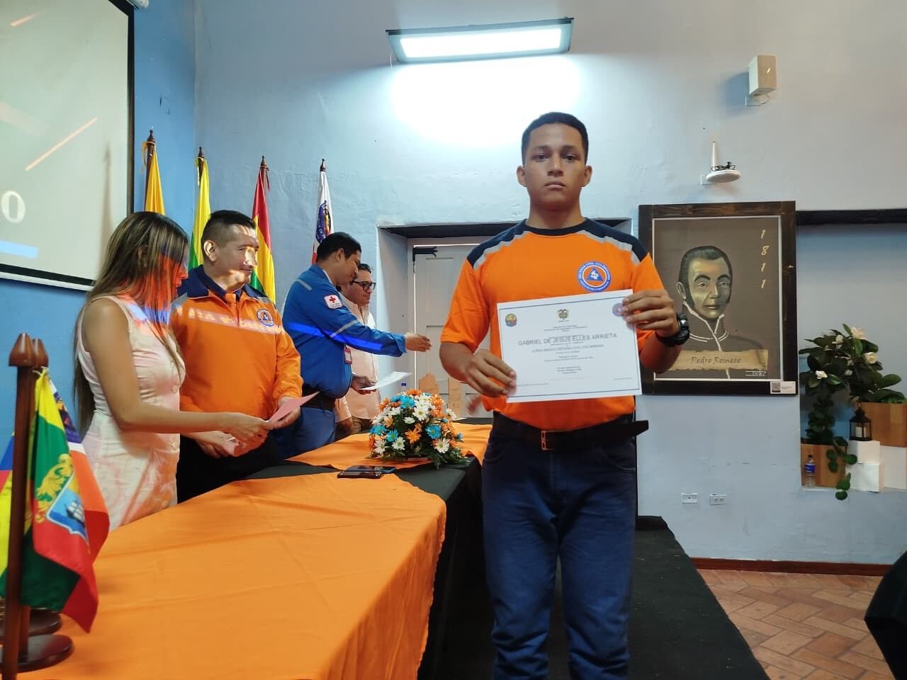 Defensa Civil Seccional Bolívar rinde homenaje a sus voluntarios