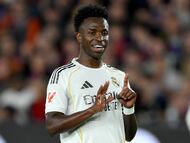 Vinicius Junior, delantero brasileño del Real Madrid. (Photo by David Ramos/Getty Images)