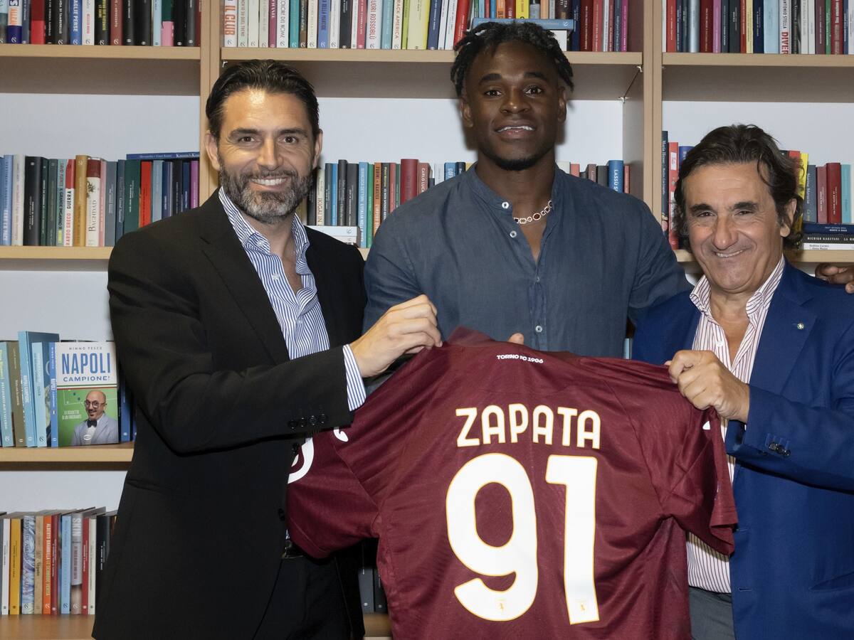 Duván Zapata es presentado como nueva figura del Torino de Italia