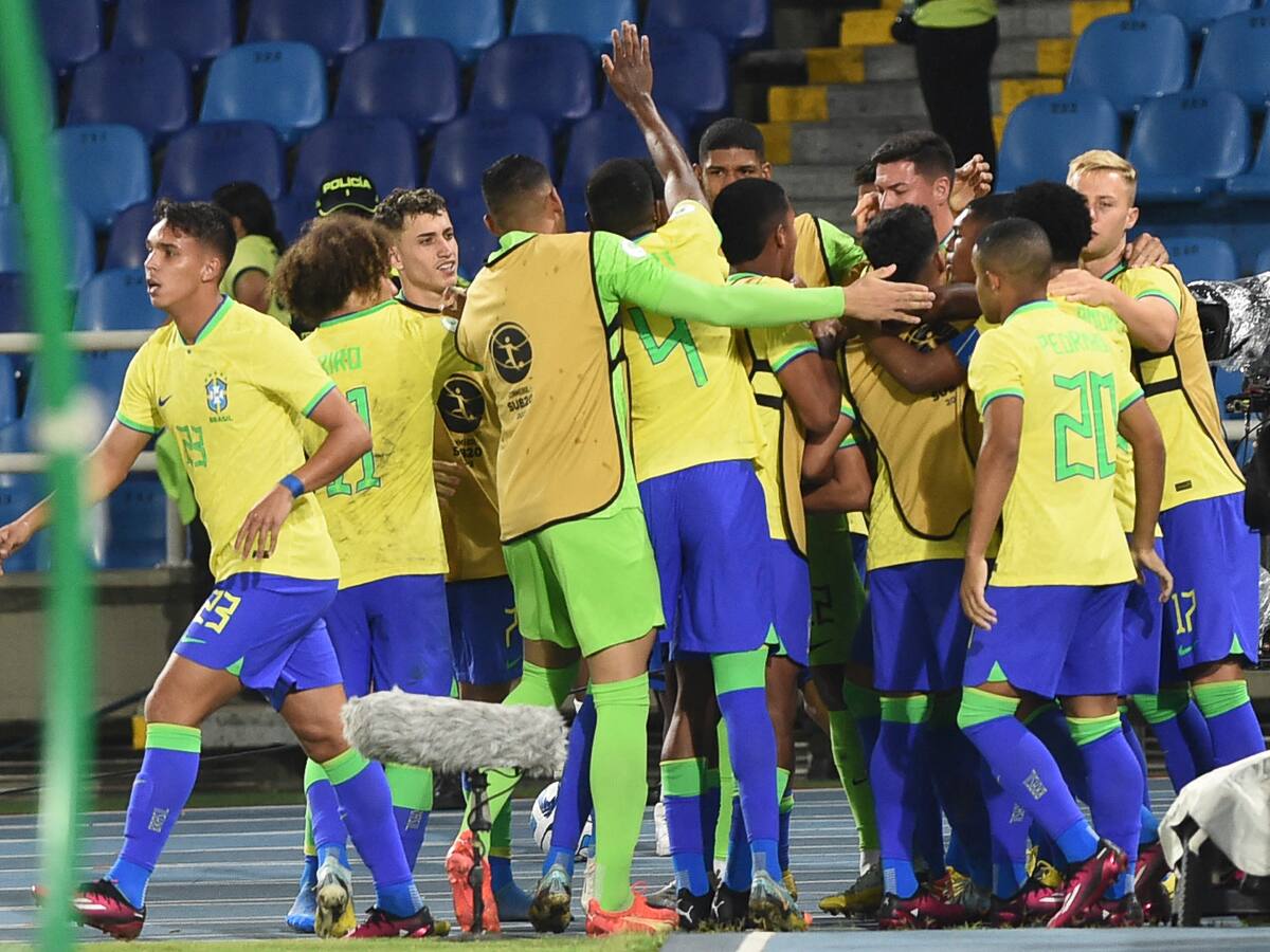 Brasil goleó a Perú y picó en punta en el Grupo A del Sudamericano Sub-20
