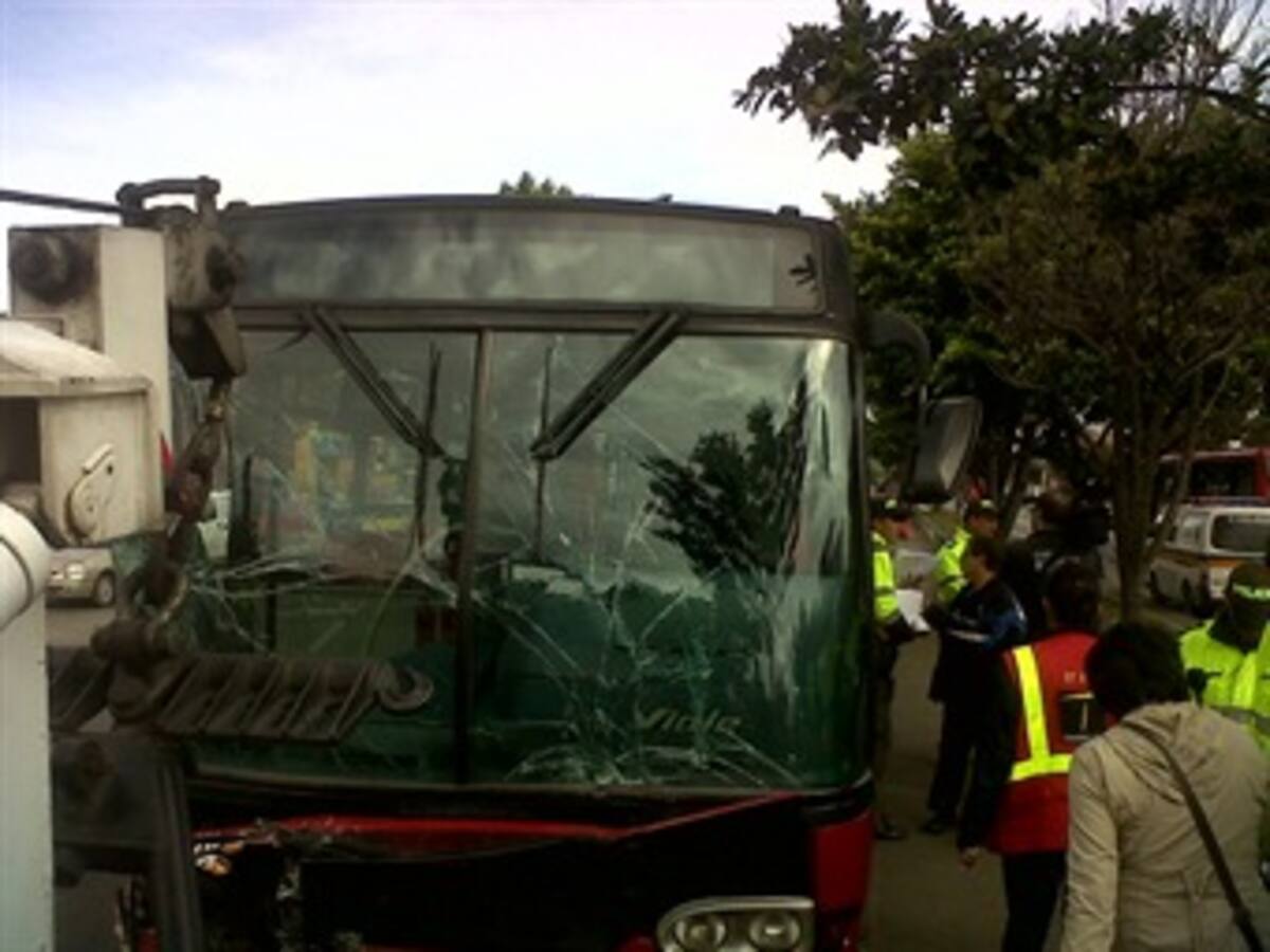 Accidentes de transporte público dejan 40 personas lesionadas en Bogotá
