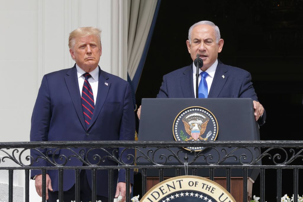 Benjamin Netanyahu y Donald Trump. I Foto: Alex Wong/Getty Images.