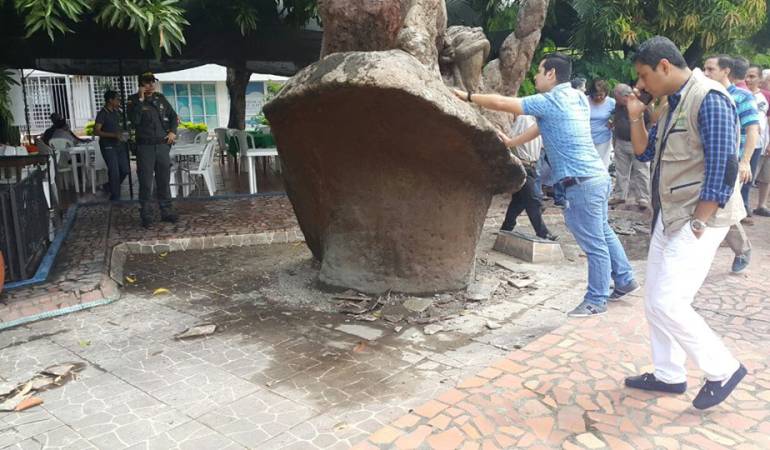 'El obrero' o 'El constructor' es uno de los monumentos más antiguos de Neiva.