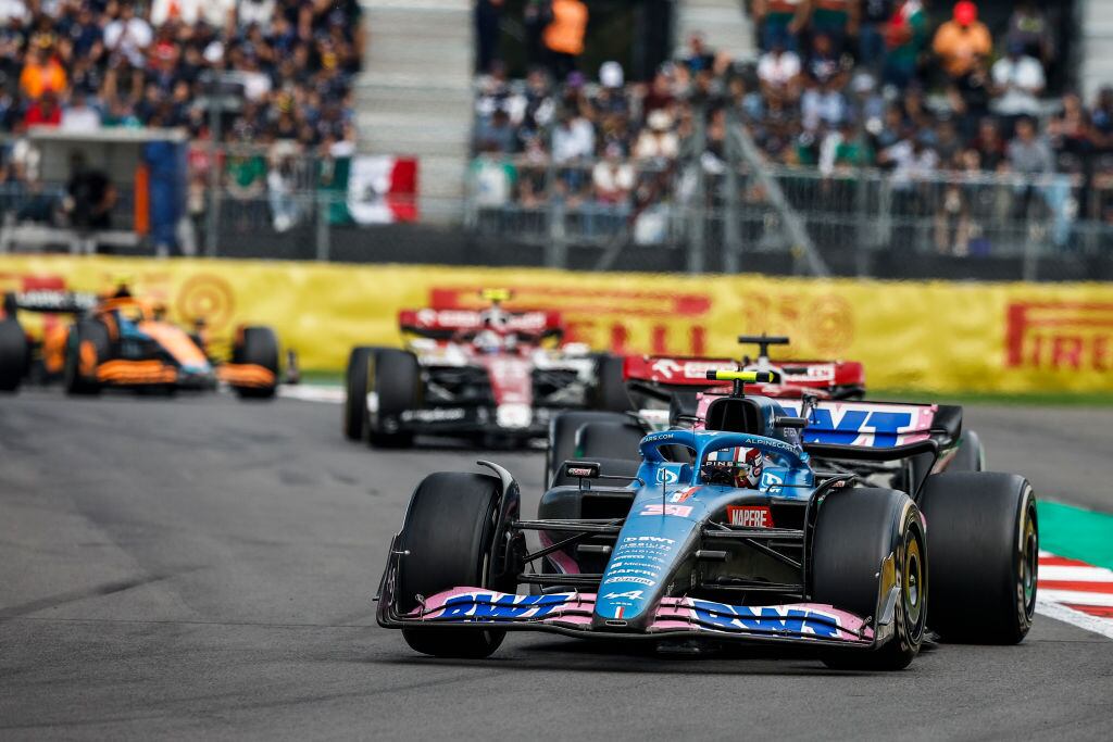 31 Esteban Ocon, BTW Alpine F1 Team, A522, action during the F1 Grand Prix of Mexico at Circuito Hermanos Rodriguez from October 27th to 30rd, 2022 in Ciudad de Mexico, Mexico. (Photo by Gongora/NurPhoto via Getty Images)