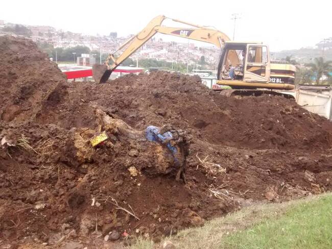 Dos viviendas desalojadas y un vehículo sepultado dejó el derrumbe de Malhabar