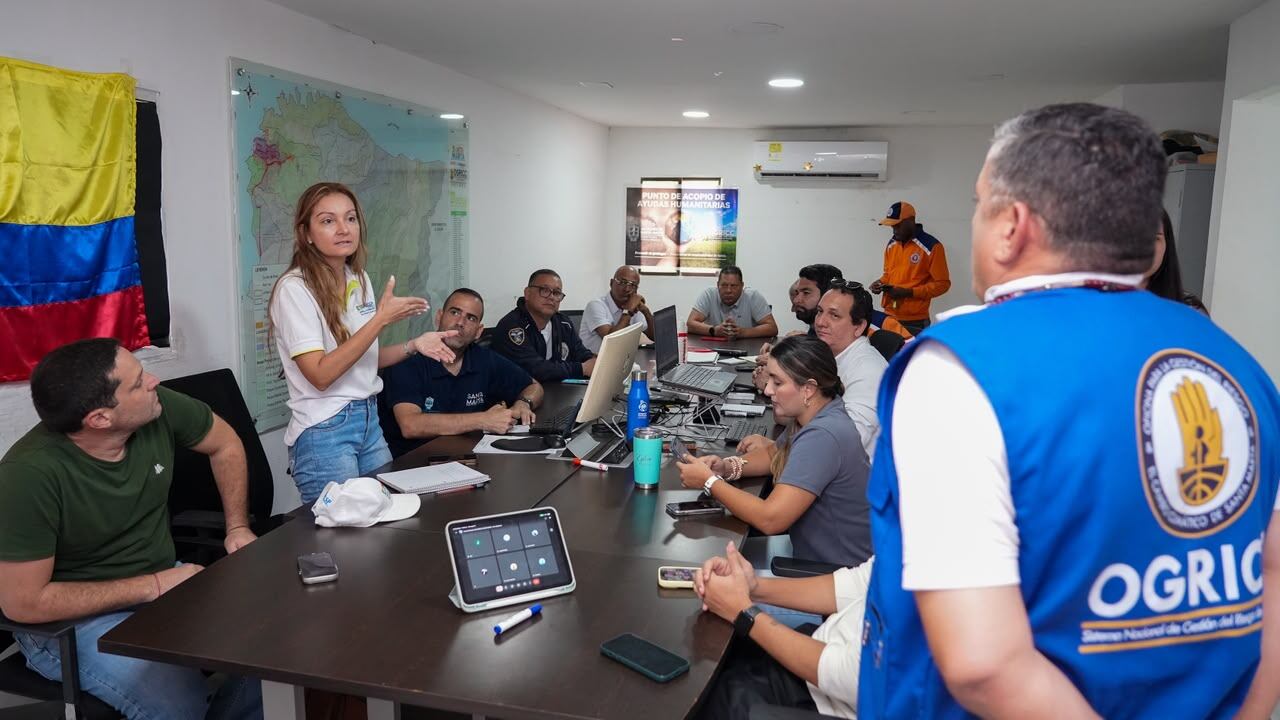 Puesto de Mando Unificado, confirma que lluvias dejan siete viviendas destruidas y 29 afectadas en Santa Marta. Foto: Alcaldía de Santa Marta