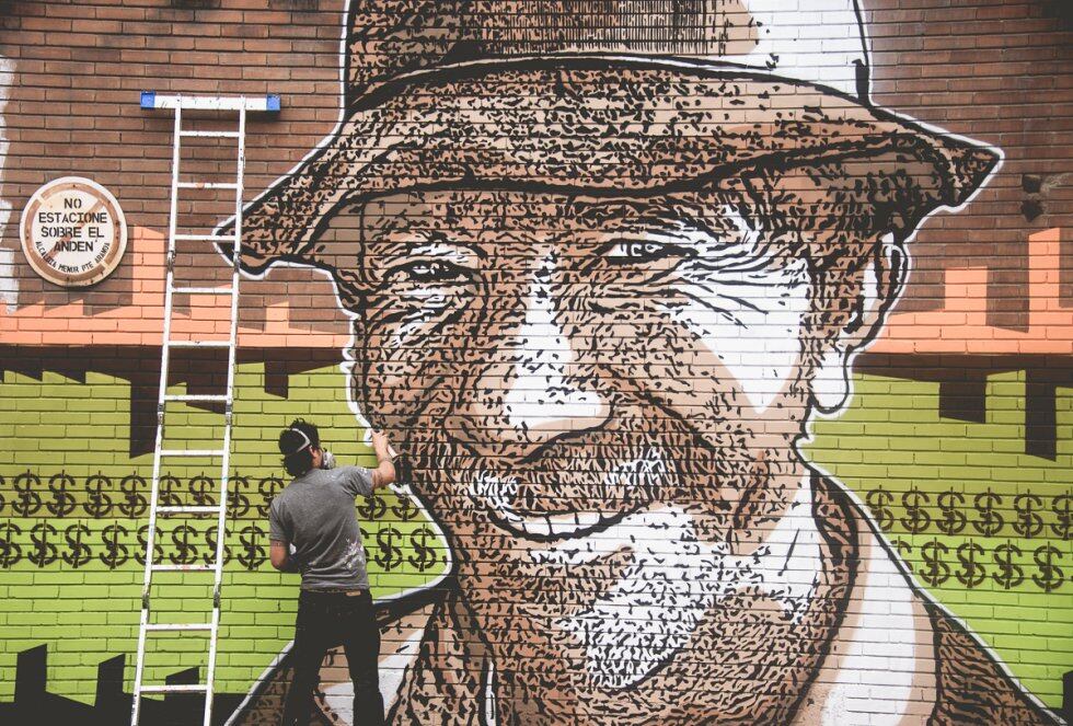 En los murales se desarrollaron tres temáticas: Mujer y perspectiva de género, cerros orientales y Bogotá contrastada.