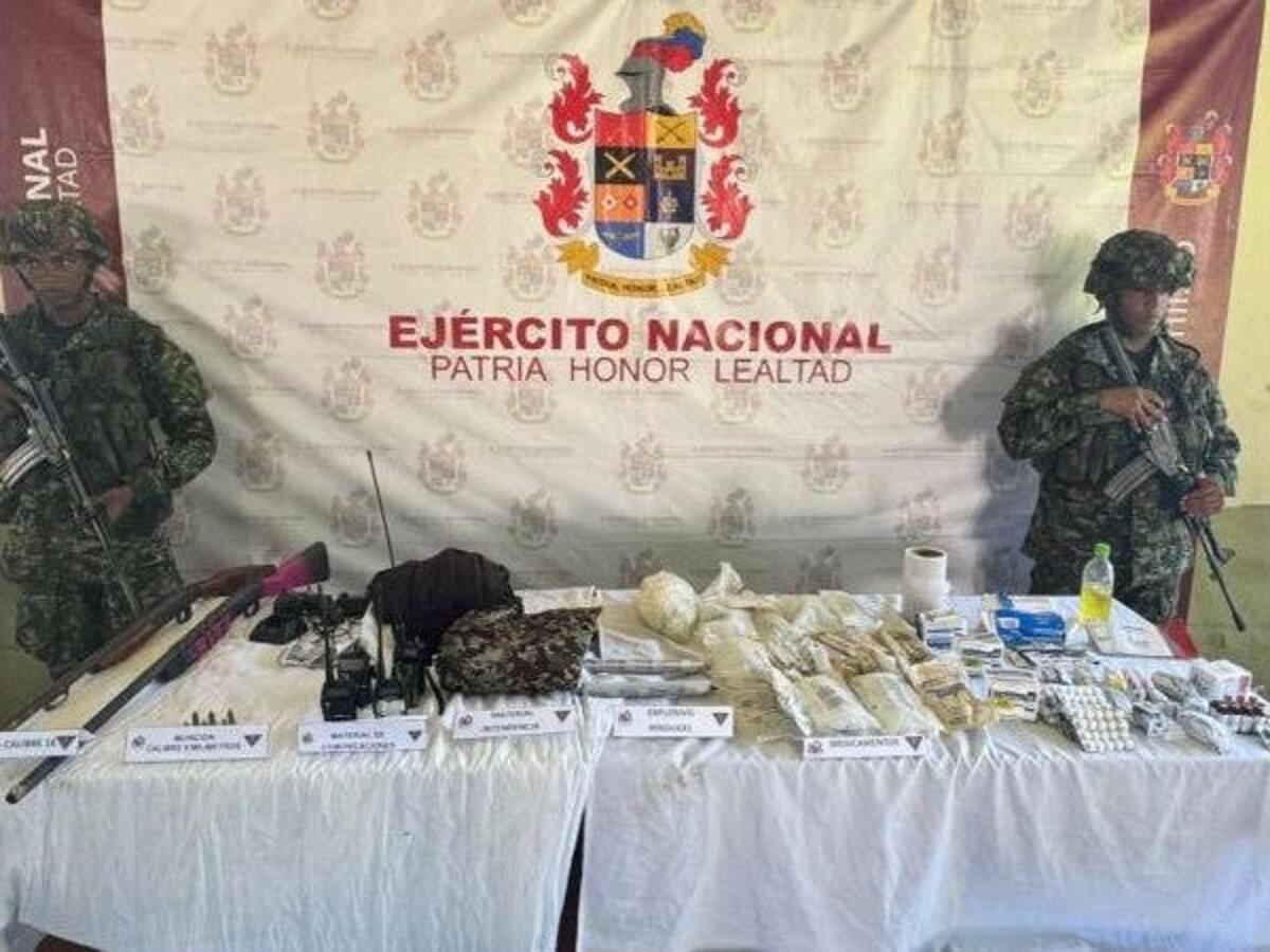 Ejército incautó cuatro cilindros bomba del Clan del Golfo en El Bagre, Antioquia