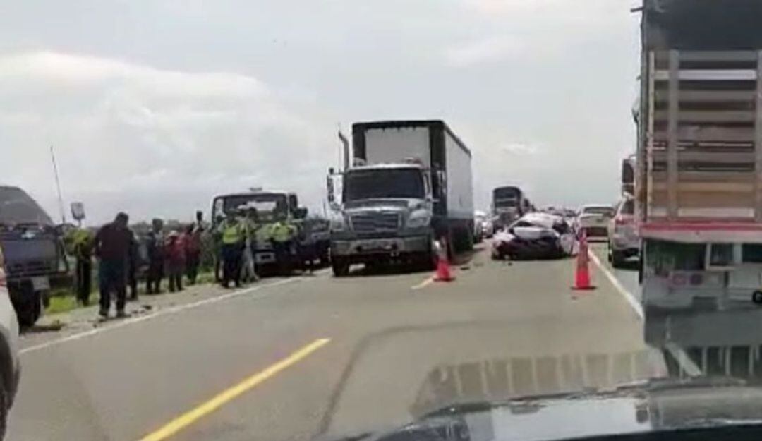 Accidente en vía Ciénaga - Barranquilla