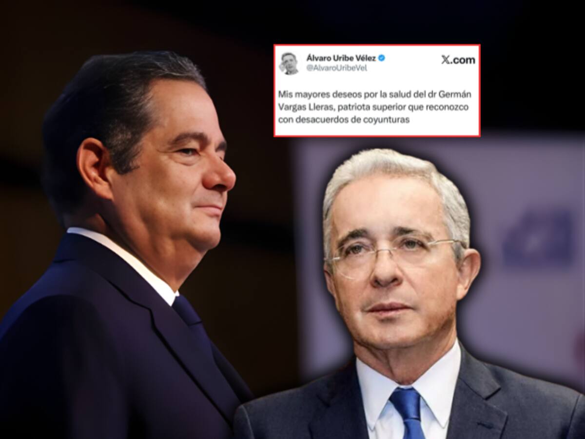 Álvaro Uribe publicó un mensaje sobre la salud de Germán Vargas Lleras: esto dijo