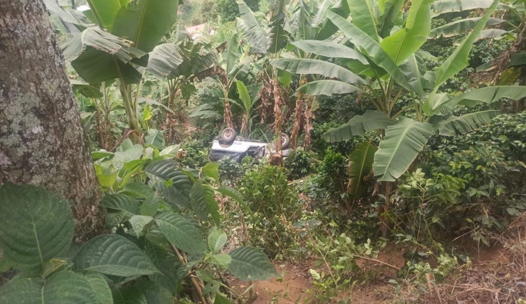Accidente en la vereda Farallones de Manizales
