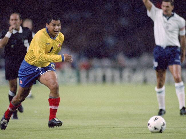 6 September 1995, Wembley - International Friendly - England v Colombia - Ivan Rene Valenciano of Colombia. Photo by Mark Leech/Offside via Getty Images)