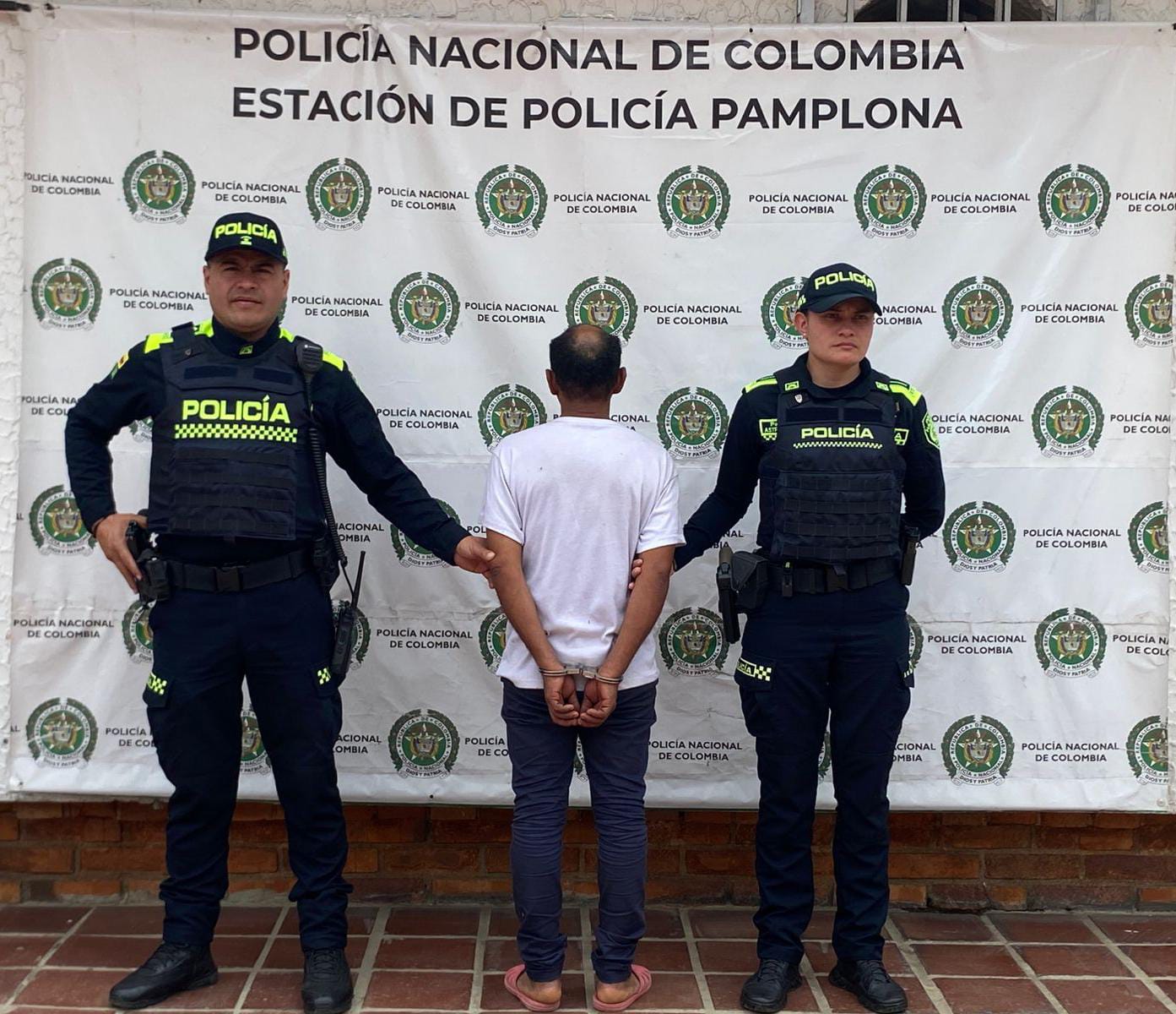Capturado por violencia intrafamiliar. / Foto: Cortesía Policía.