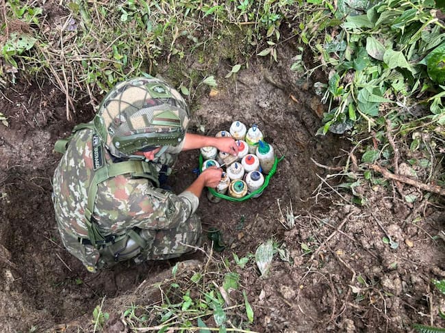 Ejército explosivos- foto Ejército nacional