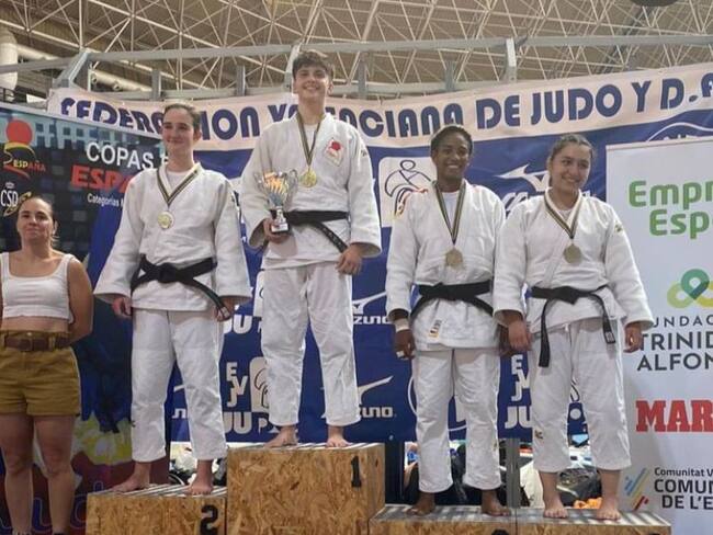 Judocas vallecaucanas brillan en Copa Junior de Judo en España