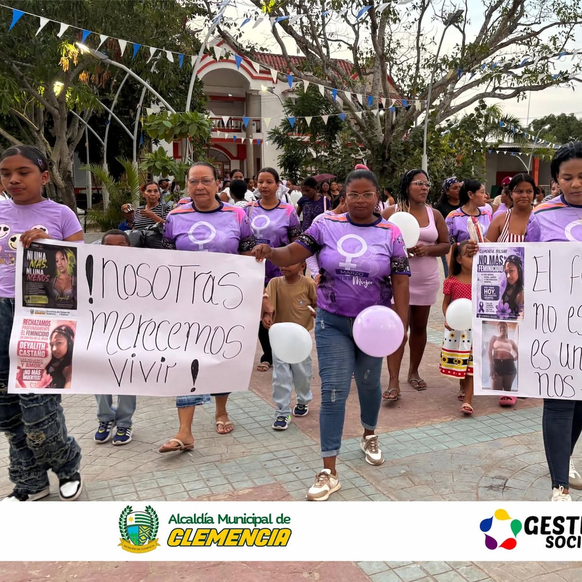 Marcha pacífica rechazó asesinato de una mujer en Clemencia- Bolívar