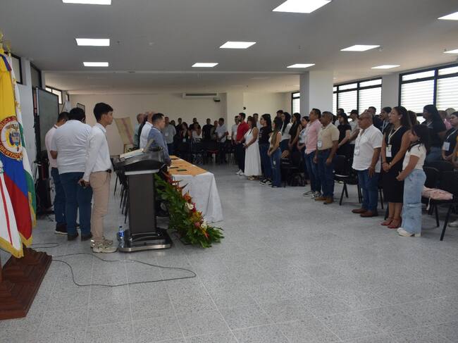 Delegados de América Latina, Centroamérica y Europa. Foto Policía Caquetá.