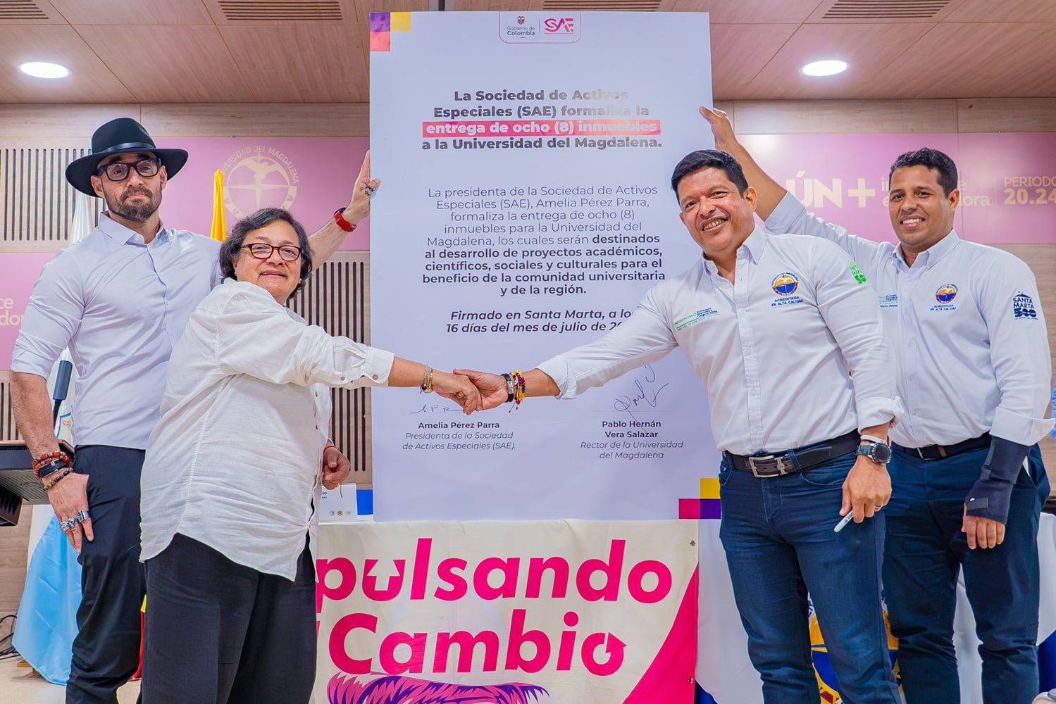UNIMAGDALENA recibe ocho predios por la SAE para fortalecer la educación superior/ Universidad del Magdalena.