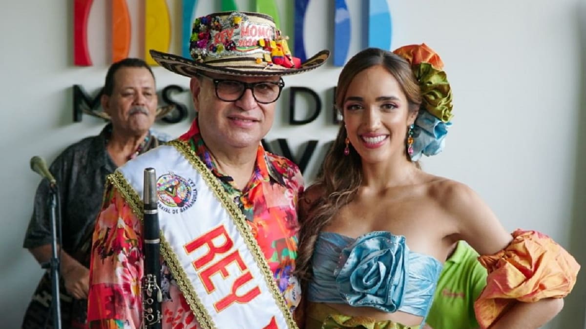 Melissa Cure, Reina del Carnaval de Barranquilla 2024 y Juventino Ojito, Rey Momo