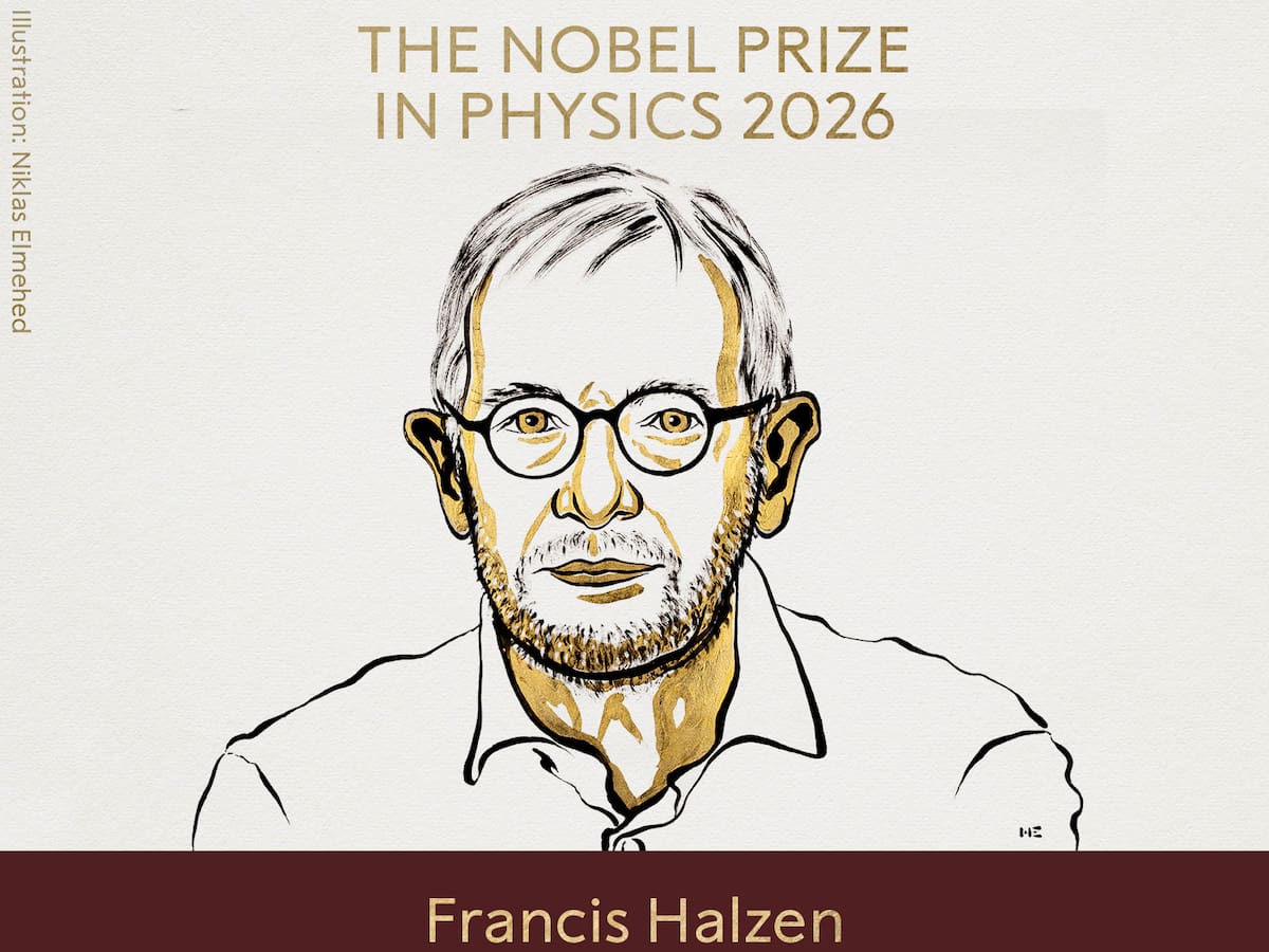 Francis Halzen, Nobel de Física por hallazgo de neutrinos de alta energía de origen astrofísico