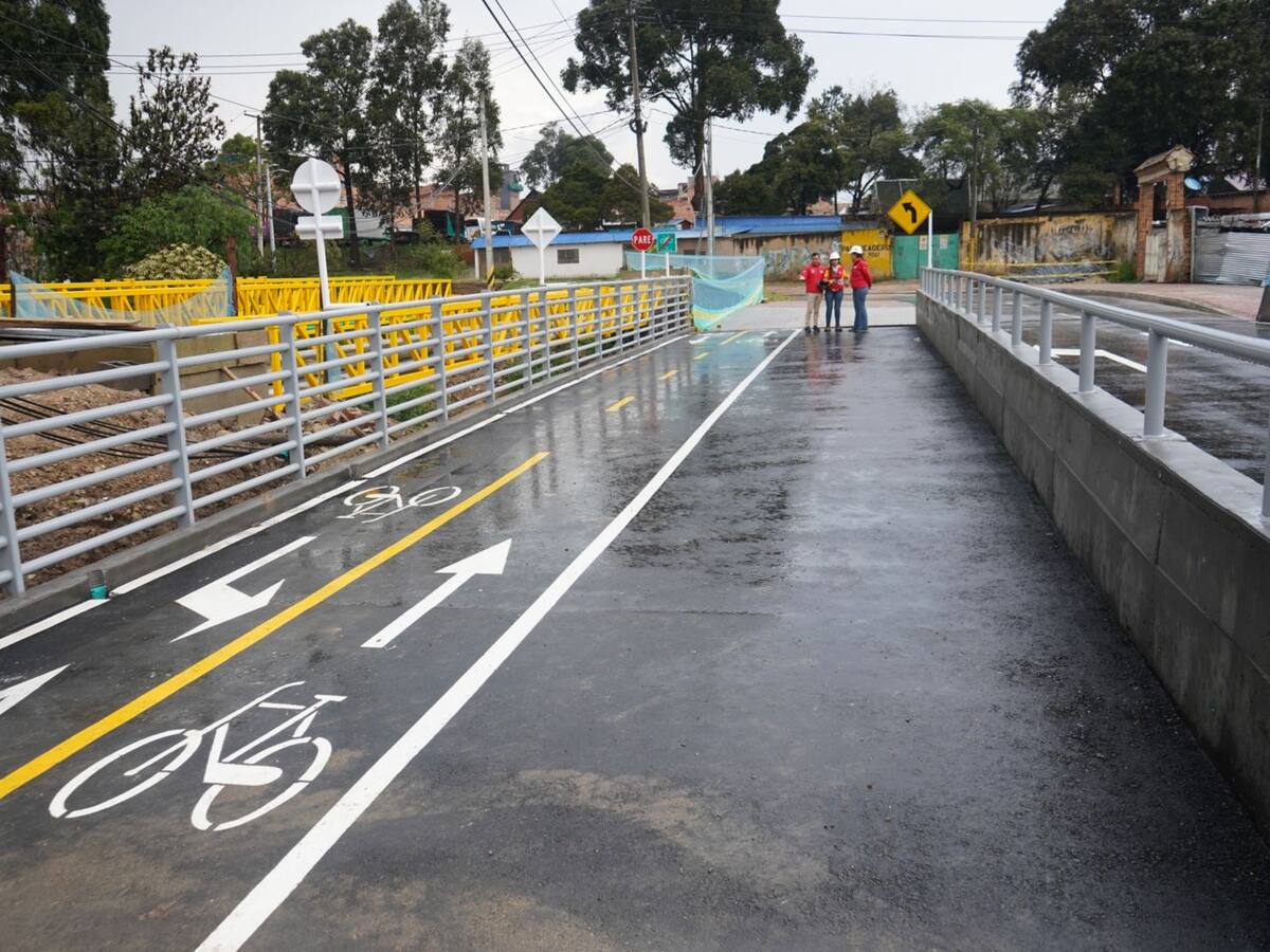 Avances en la construcción del puente San Agustín en Bogotá